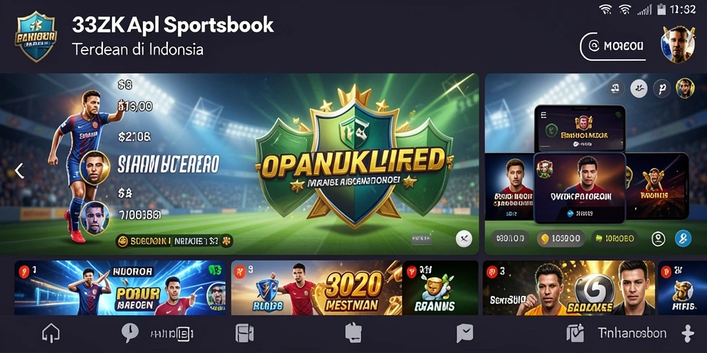 Tampilan gameplay aplikasi Sportsbook 33ZK yang menarik.