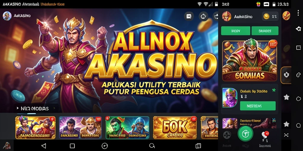 Tampilan utama AAKASINO dengan fitur-fitur luar biasa untuk manajemen Utility.