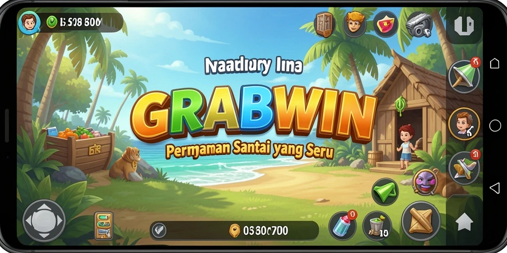 Tampilan gameplay menarik dari GRABWIN yang mengasyikkan.