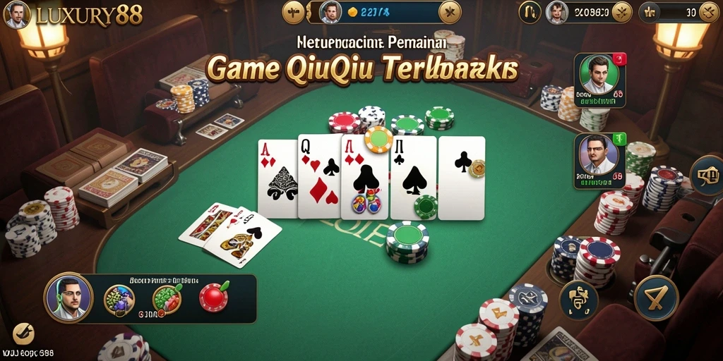 Tampilan gameplay QiuQiu yang seru dan menarik.