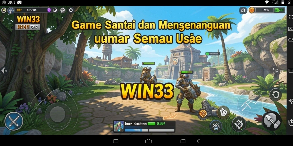 Tangkapan layar gameplay WIN33 yang penuh warna dan menarik.
