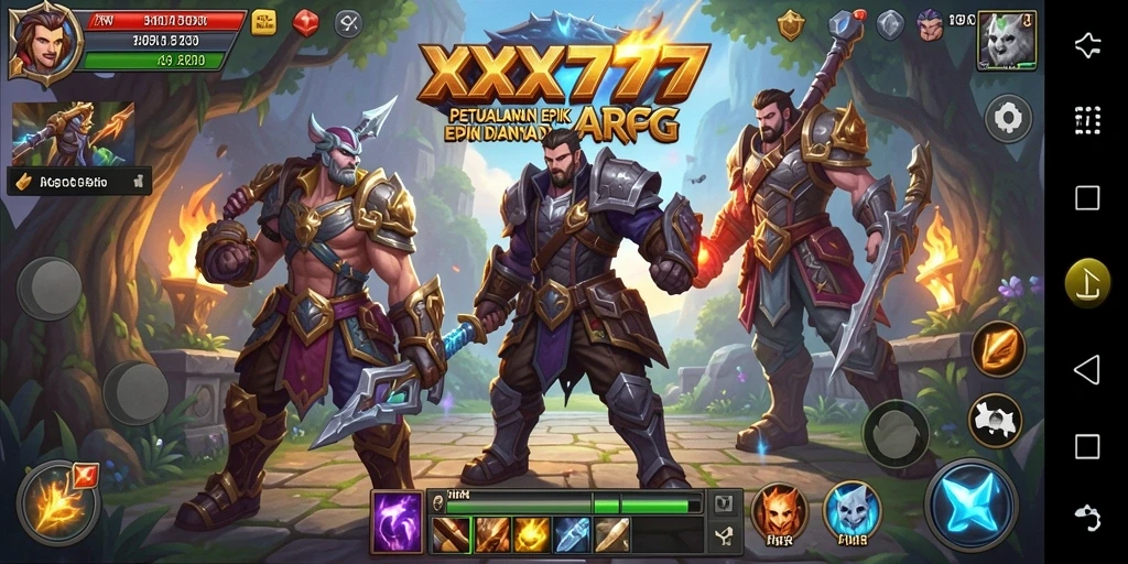 Tangkapan layar menampilkan aksi mendebarkan dalam XXX777.