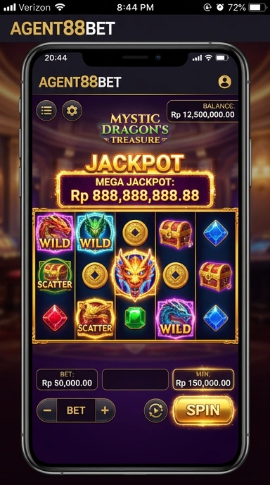 Tampilan utama aplikasi agent88bet yang menarik.